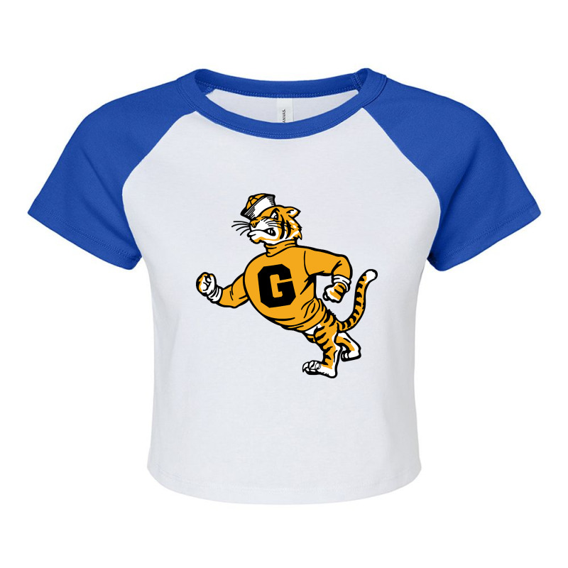 Vintage Walking Angry Tiger - Grambling State Raglan Crop Top by lykhongduong9enev3 | Artistshot