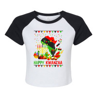 Happy Kwanzaa 7 Principles Of Kwanzaa December 26 January T Shirt Raglan Crop Top | Artistshot