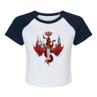 Dragon's Dogma Imperial Capital Emblem T Shirt Raglan Crop Top | Artistshot