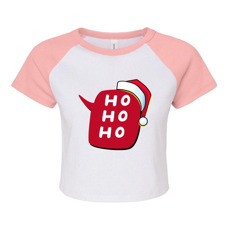 Ho Ho Ho Raglan Crop Top by declangreenwood | Artistshot