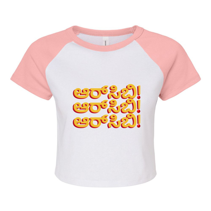 Rcb Kannada Raglan Crop Top by QUANVY | Artistshot