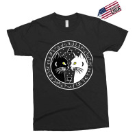 Black Cat Witch Wicca Crescent Moon Norse Rune Pag Exclusive T-shirt | Artistshot