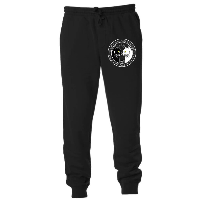 Black Cat Witch Wicca Crescent Moon Norse Rune Pag Unisex Jogger | Artistshot