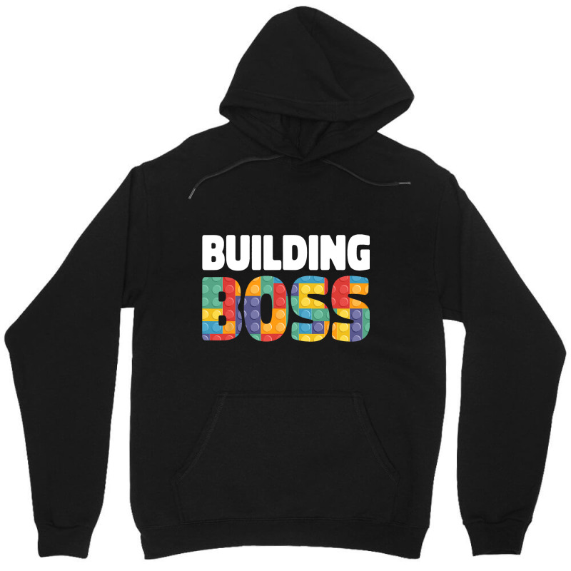 Building Boss Brick Builder Kids Block Building Unisex Hoodie | Artistshot