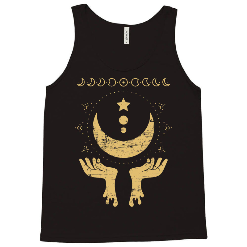 Celestial Body Stargazer Luna Occult Pagan Crescen Tank Top by SweetCurl | Artistshot