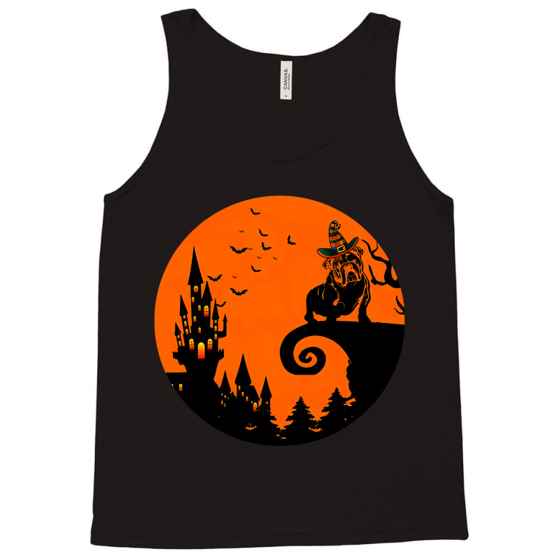 Bulldog Moon Halloween Costume Scary For Adults Do Tank Top | Artistshot