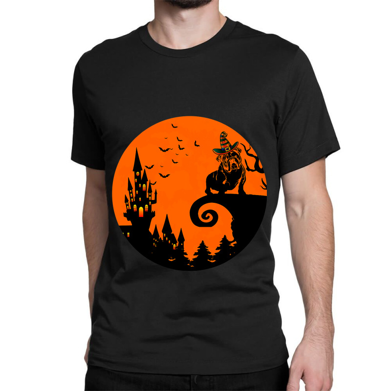 Bulldog Moon Halloween Costume Scary For Adults Do Classic T-shirt | Artistshot