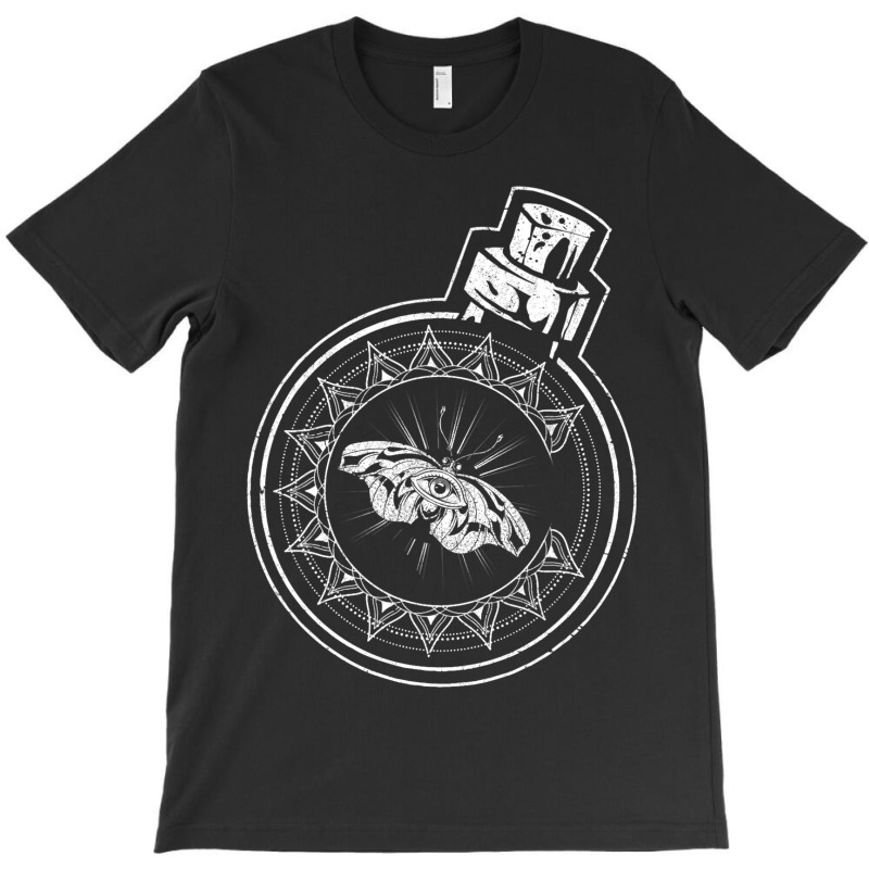 Celestial Body Wicca Pagan Occult Witch Moth Cresc T-shirt | Artistshot