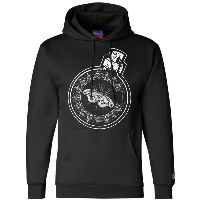 Celestial Body Wicca Pagan Occult Witch Moth Cresc Champion Hoodie | Artistshot