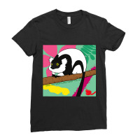 Blackandwhite Ruffed Lemur Ladies Fitted T-shirt | Artistshot