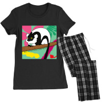 Blackandwhite Ruffed Lemur Women's Pajamas Set | Artistshot