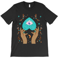 Celestial Boho Cottagecore Aesthetic Moon Evil Eye T-shirt | Artistshot