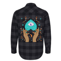 Celestial Boho Cottagecore Aesthetic Moon Evil Eye Flannel Shirt | Artistshot