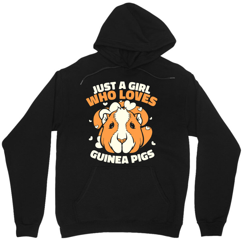 A Girl Who Lives Guinea Pigs Long Hair Guinea Pigs Unisex Hoodie | Artistshot