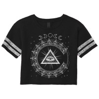 Blackcraft Moon Phases Pagan Gothic Occult All See Scorecard Crop Tee | Artistshot