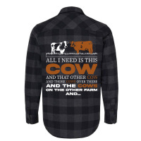 Funny Farmer All I Need Is This Cow Dairy Farm Flannel Shirt | Artistshot