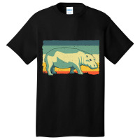 Funny Hippopotamus Design For Men Women Kids Hippo Basic T-shirt | Artistshot