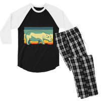 Funny Hippopotamus Design For Men Women Kids Hippo Men's 3/4 Sleeve Pajama Set | Artistshot