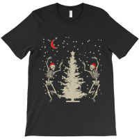 Funny Skeleton Santa Hat Christmas Dancing Under T T-shirt | Artistshot