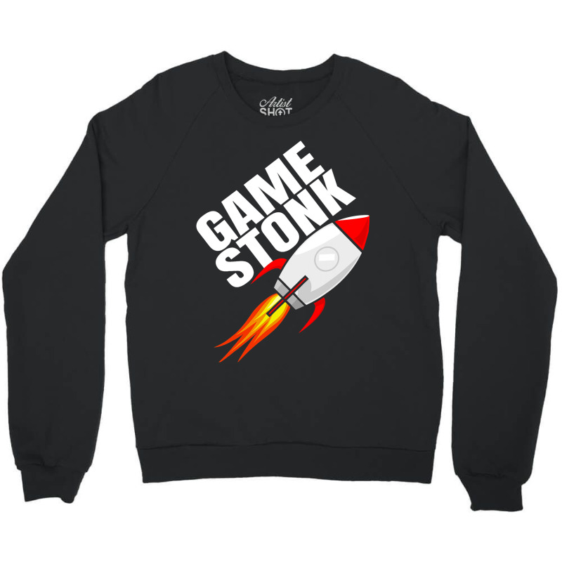 Game Stonk Shirt Ride It To The Moon Crewneck Sweatshirt | Artistshot