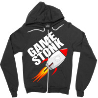 Game Stonk Shirt Ride It To The Moon Zipper Hoodie | Artistshot