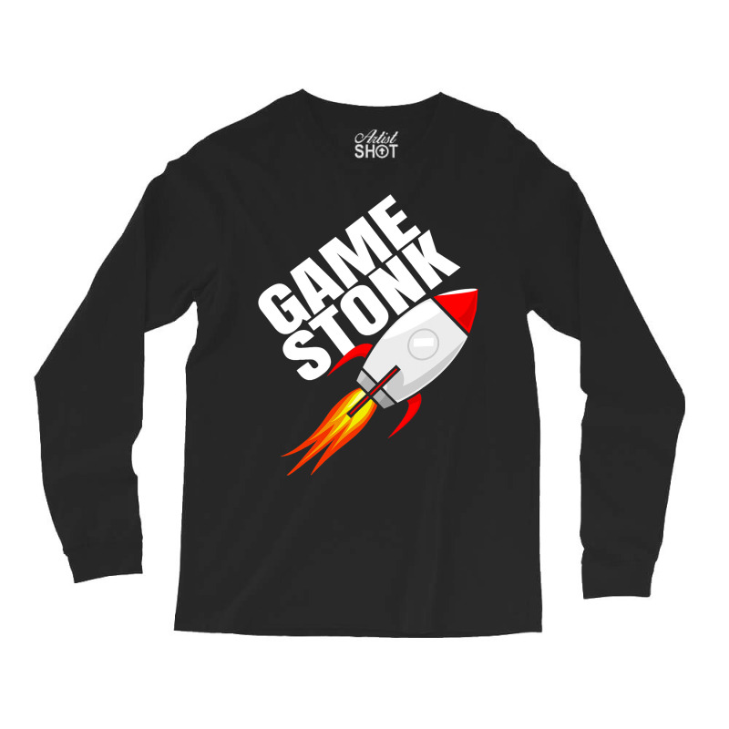 Game Stonk Shirt Ride It To The Moon Long Sleeve Shirts | Artistshot