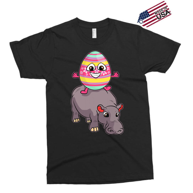 Easter Egg Riding Hippo Easter Day Cute Hippopotam Exclusive T-shirt | Artistshot