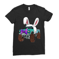 Easter Eggs Hunter Bunny Tractor Happy Easter Day Ladies Fitted T-shirt | Artistshot