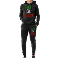 Funny Amore Italian Flag Colors Moon Novelty Hoodie & Jogger Set | Artistshot