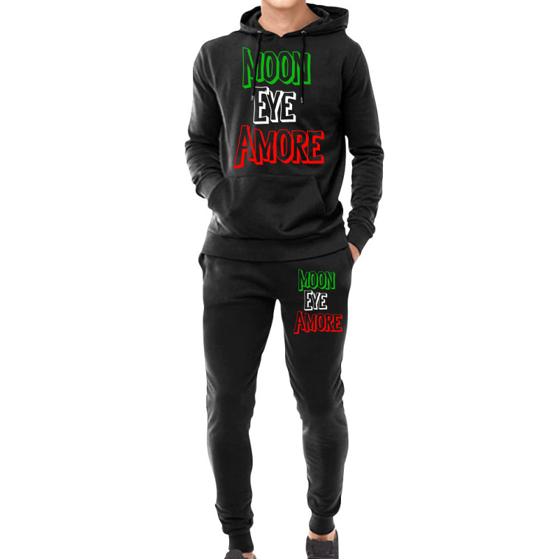 Funny Amore Italian Flag Colors Moon Novelty Hoodie & Jogger set by MadalynRatliff | Artistshot