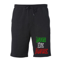 Funny Amore Italian Flag Colors Moon Novelty Fleece Short | Artistshot