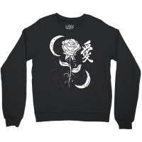 Flower Rose Moon Crewneck Sweatshirt | Artistshot