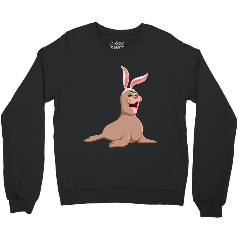 Funny Manatee Easter Bunny Cute Sea Animal Pascha  Crewneck Sweatshirt by NariahPringl | Artistshot