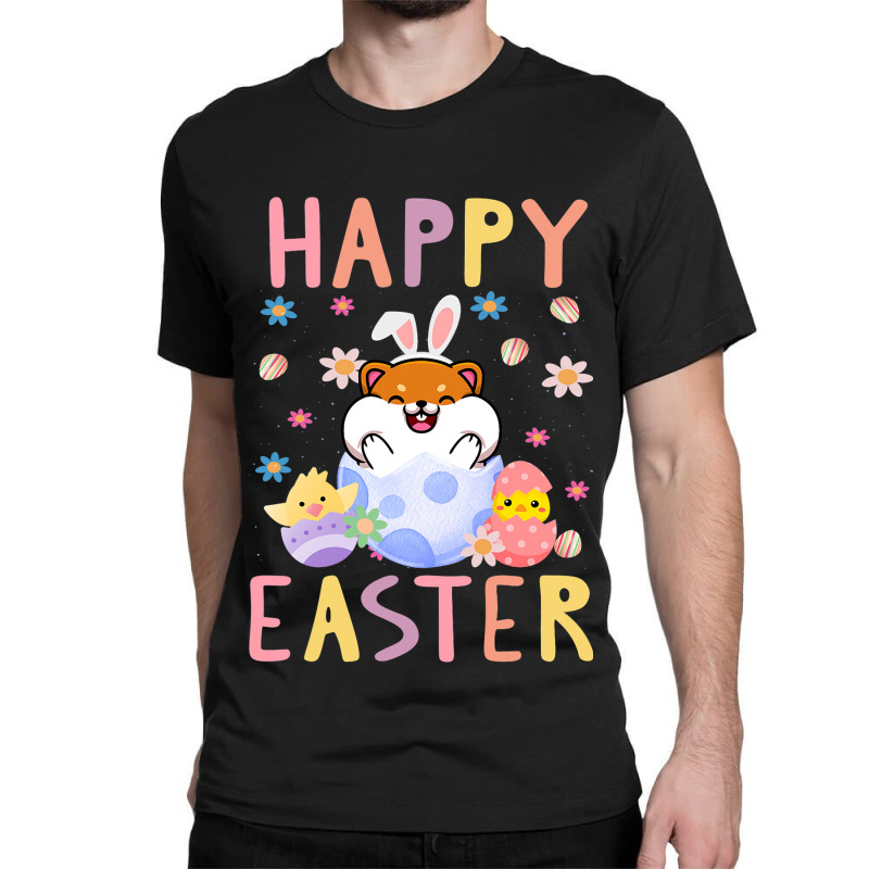 Easter Kawaii Bunny Guinea Pig Cute Spring Egg Hun Classic T-shirt | Artistshot