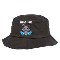 Funny Manatee Hug Me Is Here Joke For Couples Mari Bucket Hat | Artistshot