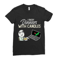 Funny Stock Trading Team Prefer Romantic Candlesti Ladies Fitted T-shirt | Artistshot