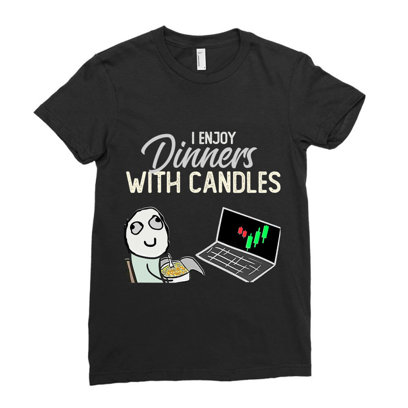 Funny Stock Trading Team Prefer Romantic Candlesti Ladies Fitted T-Shirt by DreawCorey | Artistshot