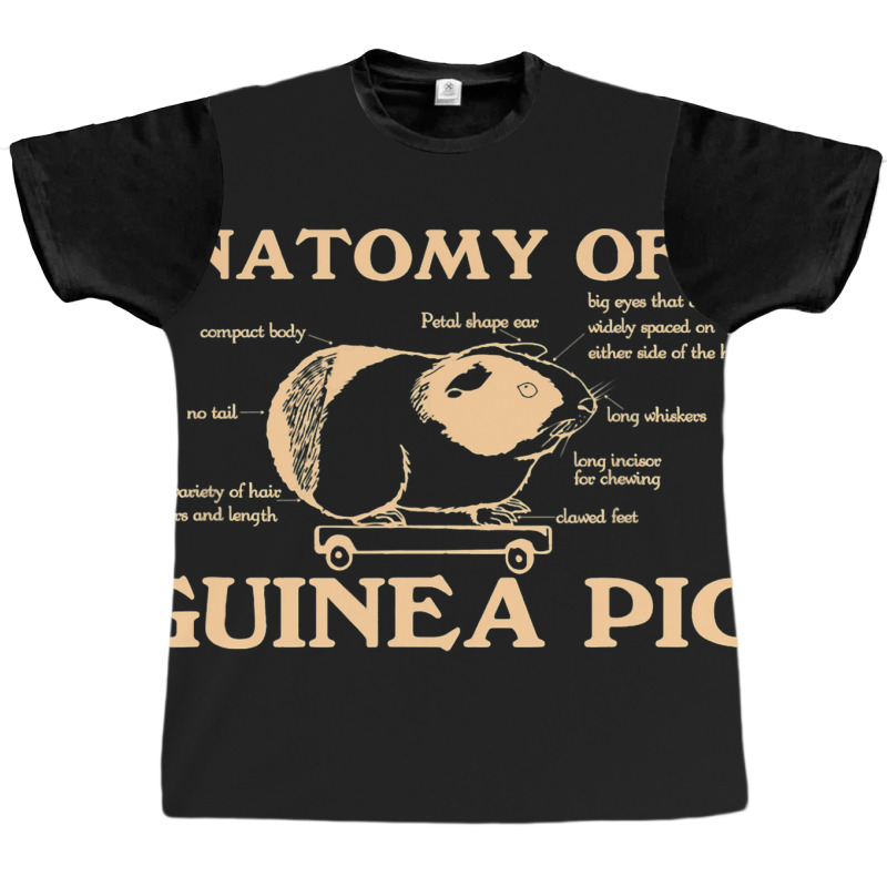 Funny Anatomy Of A Guinea Pig Men Women Animal45 Graphic T-shirt | Artistshot