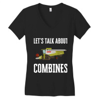 Farming Combine Harvester Driver Agriculture Tract Women's V-neck T-shirt | Artistshot