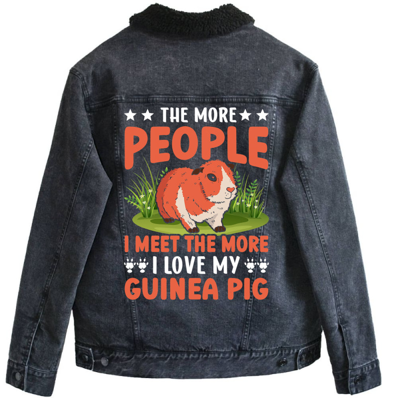 Funny The More People I Meet The More I Like My Gu Unisex Sherpa-lined Denim Jacket | Artistshot