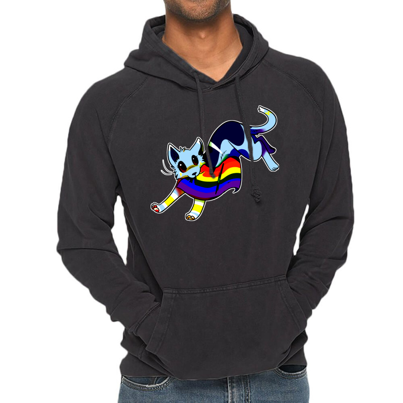 Cat Colorful Vintage Hoodie by DYNNN | Artistshot