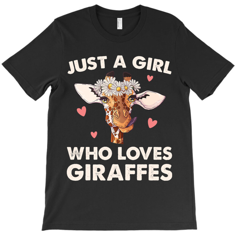 Funny Giraffe Design For Girls Safari Giraffe Love T-shirt | Artistshot