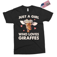 Funny Giraffe Design For Girls Safari Giraffe Love Exclusive T-shirt | Artistshot