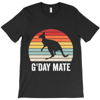 Gday Mate Australia Funny Kangaroo Australian Vint T-shirt | Artistshot