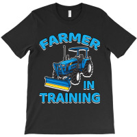 Funny Tractor Boy Farmer In Training Farming Tract T-shirt | Artistshot