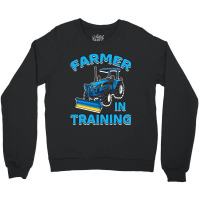 Funny Tractor Boy Farmer In Training Farming Tract Crewneck Sweatshirt | Artistshot