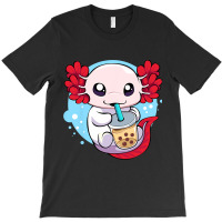 Funny Axolotl Salamander Aquatic Boba Kawaii Aesth T-shirt | Artistshot