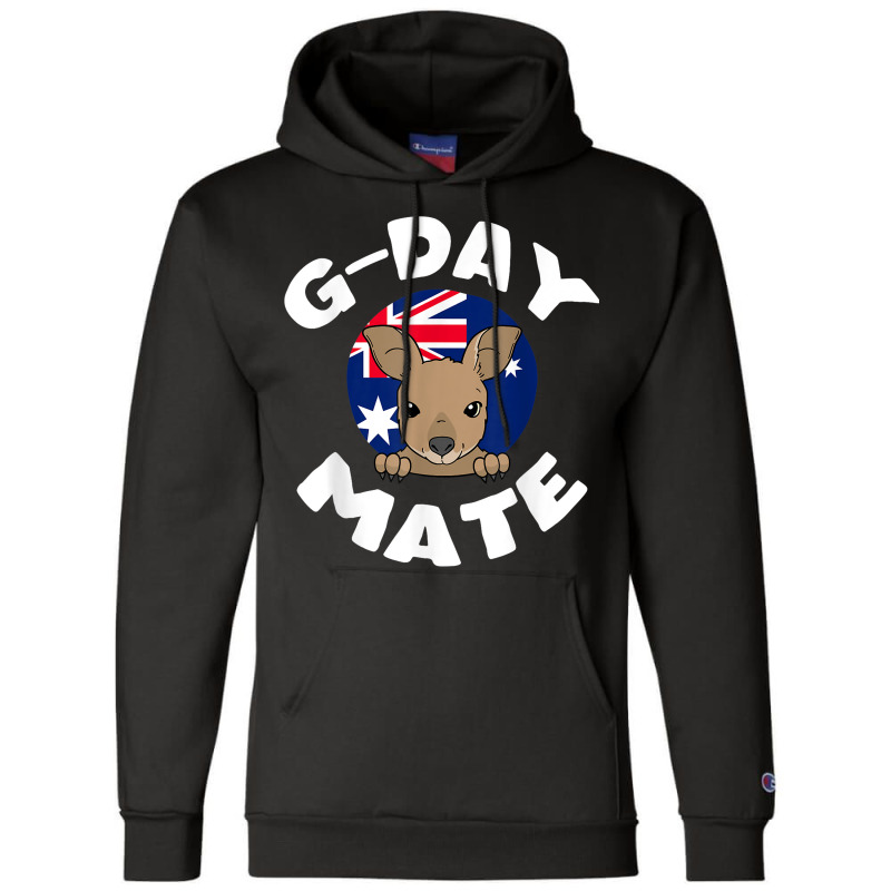 Gday Mate Kangaroo Australia Champion Hoodie | Artistshot