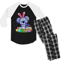 Funny Gnomes Easter Bunny Ears Easter Koala Bunny  Men's 3/4 Sleeve Pajama Set | Artistshot