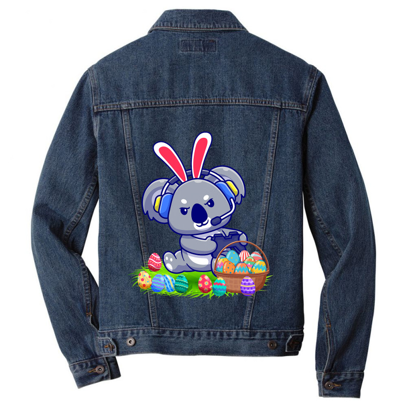 Funny Gnomes Easter Bunny Ears Easter Koala Bunny  Men Denim Jacket by Regorgeous | Artistshot